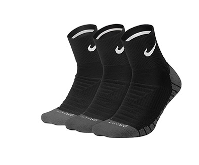 Nike Everyday Cushion Max Ankle Sock (3x) (Negro)