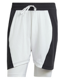 Adidas Mens Short and Tight Tennis Set White and Black