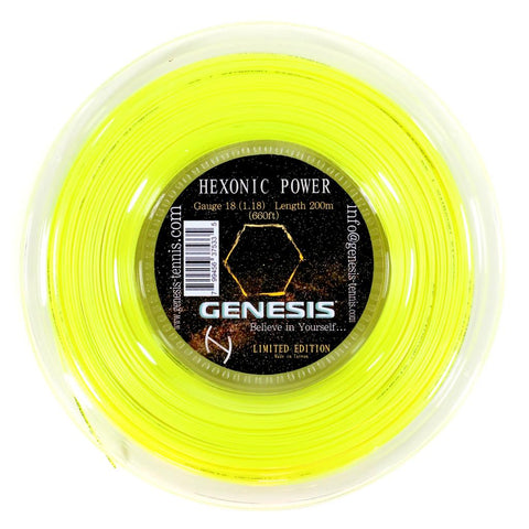 Rollo Cuerda Genesis Hexonic Power 1.23 Amarillo