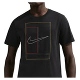 Men's Court Heritage Tennis Tee Black
