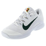 Men's London Vapor 12 Premium Tennis Shoes White and Gorge Green