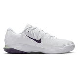 Men's Zoom Vapor 12 Tennis Shoes White and Dark Raisin