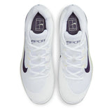 Men's Zoom Vapor 12 Tennis Shoes White and Dark Raisin