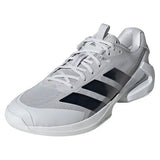 Men's Adizero Ubersonic 5 Tennis Shoes Dash Grey and Aurora Ink