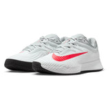 Men's Zoom Vapor Pro 3 Tennis Shoes White and Lt Crimson