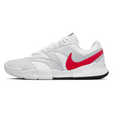 Men's Court Lite 4 Tennis Shoes White and Lt Crimson