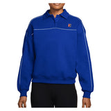 Women's Court Collection Long Sleeve Fleece Tennis Top Old Royal
