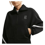 Women's Court Dri-FIT Advantage Full Zip Tennis Jacket Black and White