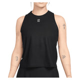 Women's Court Aero-FIT Advantage Tennis Tank Black and White