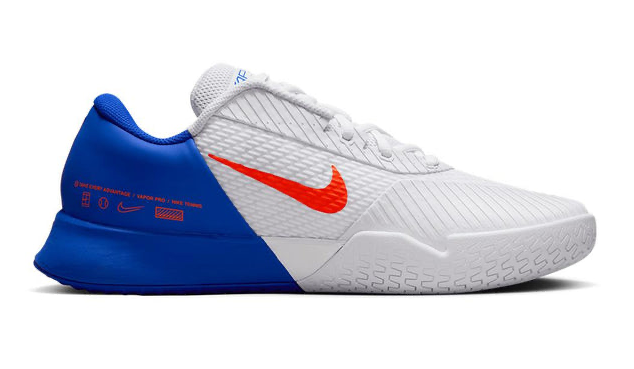 Men`s Air Zoom Vapor Pro 2 Tennis Shoes White and Hyper Crimson