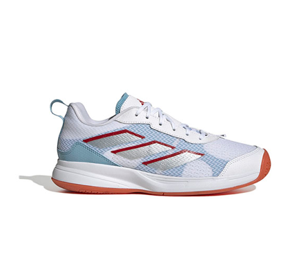 Tenis adidas AvaFlash (W) (Blanco/Rojo)