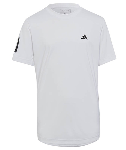 Adidas Club 3-Stripe Niños'Tennis Tee (Blanco)
