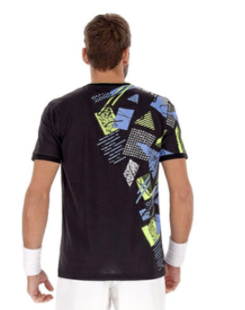 Camisa Lotto Tech 1-D5 Tee Caballero (Negra)