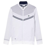 Lacoste Men's Medvedev Tennis Jacket Blanc and Methylene