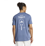 adidas Tennis Category Graphic Tee (M) (Preloved Ink)