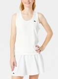 Camiseta sin mangas favorita con espalda cruzada para mujer (Blanco)