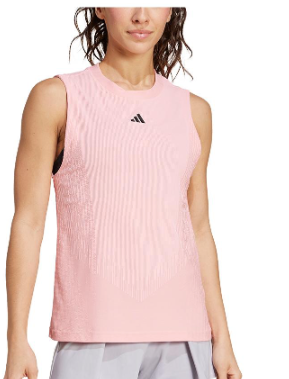 playera Adidas Womens Pro Airchill Match Tennis Tank Semi Pink Spark