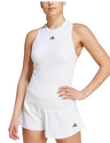 Playera  Adidas Womens Pro Aero.RDY Seamless Tennis Y-Tank White