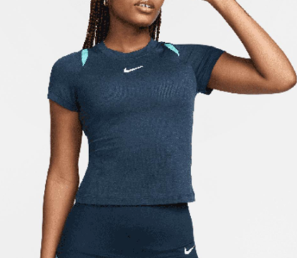 Nike Mujer Advantage Short Sleeve Court Slam Dri-FIT