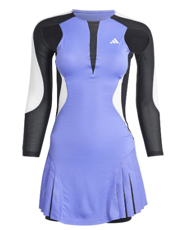 Vestido didas Womens Premium Aero.RDY Long Sleeve Tennis Dress Cobalt Blue and Black