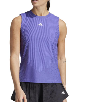 playera Adidas Womens Pro Airchill Match Tennis Tank Cobalt Blue and Black