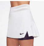 Nike Women's Slam Dri-Fit Tennis Skort White and Black