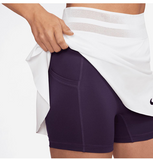 Nike Women's Slam Dri-Fit Tennis Skort White and Black