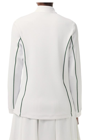 Lacoste Women's Slim Fit Contrast Sleeve Tennis Jacket