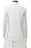 Lacoste Women's Slim Fit Contrast Sleeve Tennis Jacket