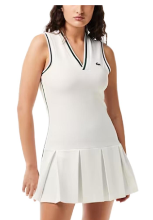 Lacoste Women's Tennis Dress with Removable Pique Shorts