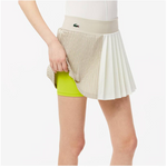 Lacoste Women's Ultra-Dry Stretch Tennis Skort Hammam and White