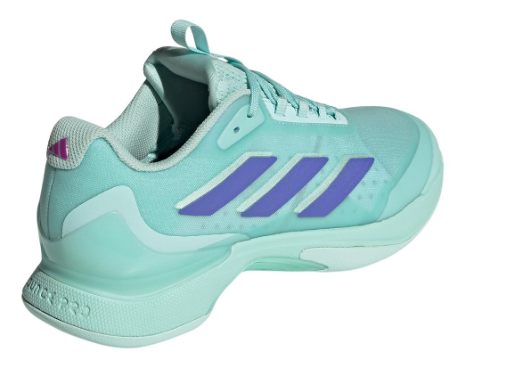 Adidas Womens Avacourt 2 Tennis Shoes Semi Flash Aqua and Cobalt Blue