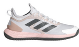 Adidas Womens Adizero Ubersonic 4.1 Clay Tennis Shoes White and Sandy Pink