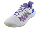 Adidas Women's Defiant Speed Tennis Shoes Footwear White and Violet Fusion