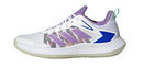 Adidas Women's Defiant Speed Tennis Shoes Footwear White and Violet Fusion