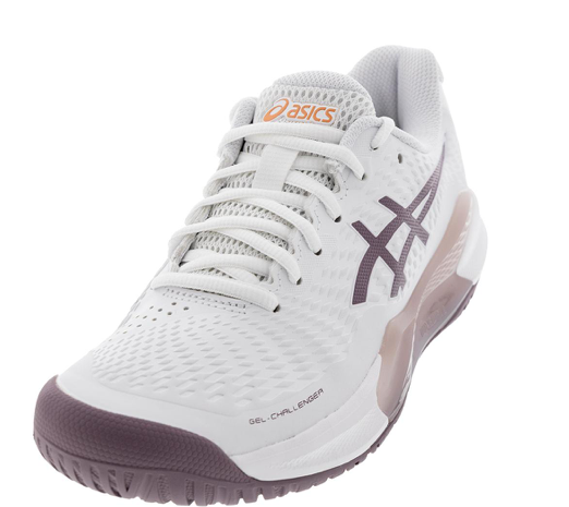 Asics Womens Gel-Challenger 14 Tennis Shoes White and Dusty Mauve