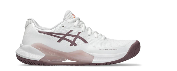 Asics Womens Gel-Challenger 14 Tennis Shoes White and Dusty Mauve