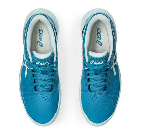 Asics Womens Gel-Challenger 14 Clay Tennis Shoes Teal Blue and Soothing Sea