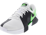 Nike Women's Zoom GP Challenge 1 Tennis Shoes White and Poison Green