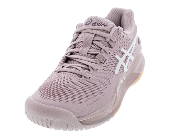 Asics Womens Gel-Resolution 9 Tennis Shoes Watershed Rose and White