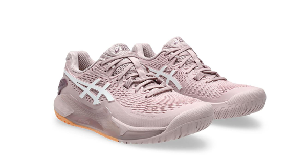 Asics Womens Gel-Resolution 9 Tennis Shoes Watershed Rose and White