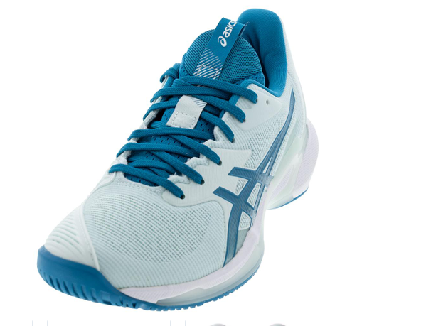 Asics Womens Solution Speed FF 3 Tennis Shoes Soothing Sea and Teal Blue