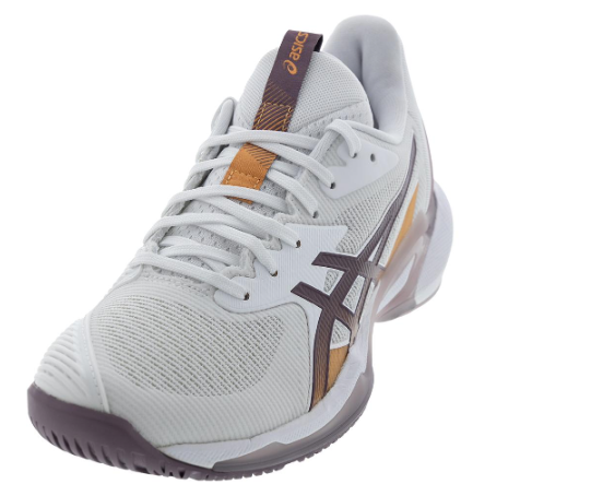 Asics Womens Solution Speed FF 3 Tennis Shoes White and Dusty Mauve