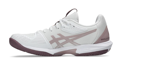 Asics Womens Solution Speed FF 3 Tennis Shoes White and Dusty Mauve