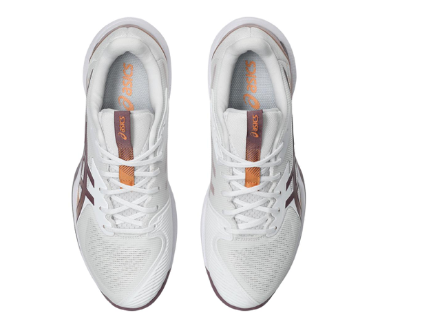 Asics Womens Solution Speed FF 3 Tennis Shoes White and Dusty Mauve