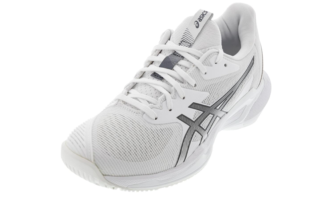 Asics Women's Solution Speed FF 3 Tennis Shoes White and Metropolis