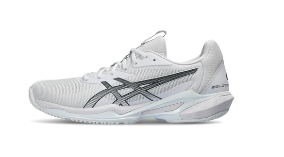 Asics Women's Solution Speed FF 3 Tennis Shoes White and Metropolis