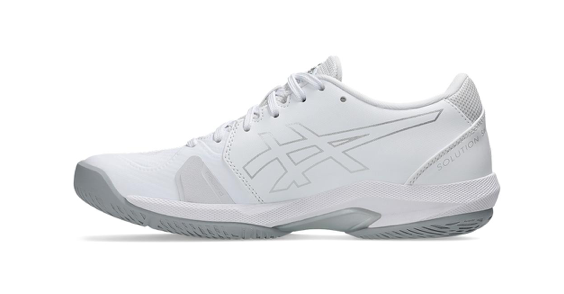 Asics Womens Solution Swift FF 2 Tennis Shoes White and Pure Silver