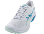 Asics Womens Solution Swift FF 2 Tennis Shoes White and Soothing Sea