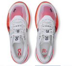 On Women's THE ROGER Pro 2 Tennis Shoes White and Flame